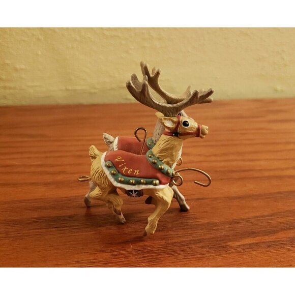 Reindeer Ornament Chirstmas Hallmark Keepsake  Prancer and Vixen Collection New - Picture 2 of 4